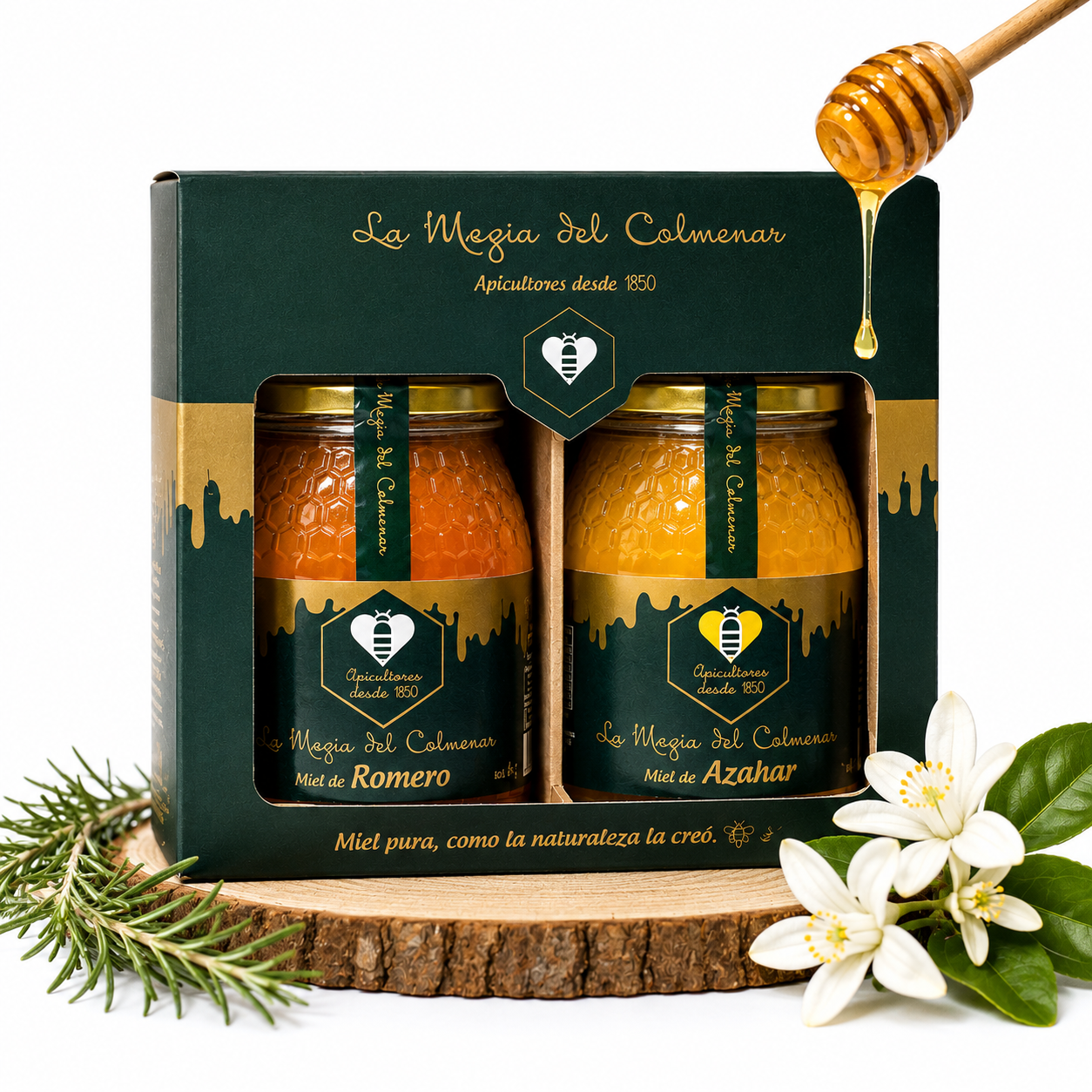 Honey Starter Pack — 2 Raw Spanish Honeys