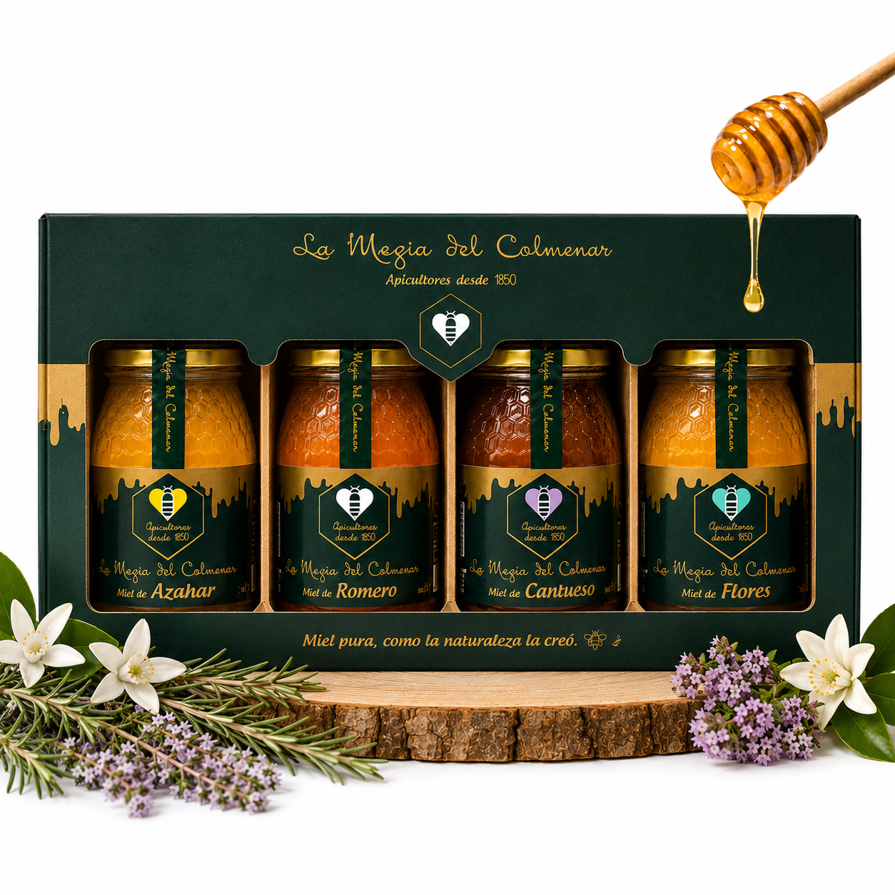 Honey Full Collection — 4 Raw Spanish Honeys